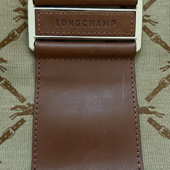 Longchamp Jacquard Leather Shoulder HandBag - Picture 10 of 11